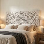 Handcrafted Solid Wood Bed Headboard