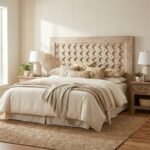 PRITI Headboard White Natural Wood - Image 2