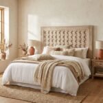 PRITI Headboard White Natural Wood - Image 8