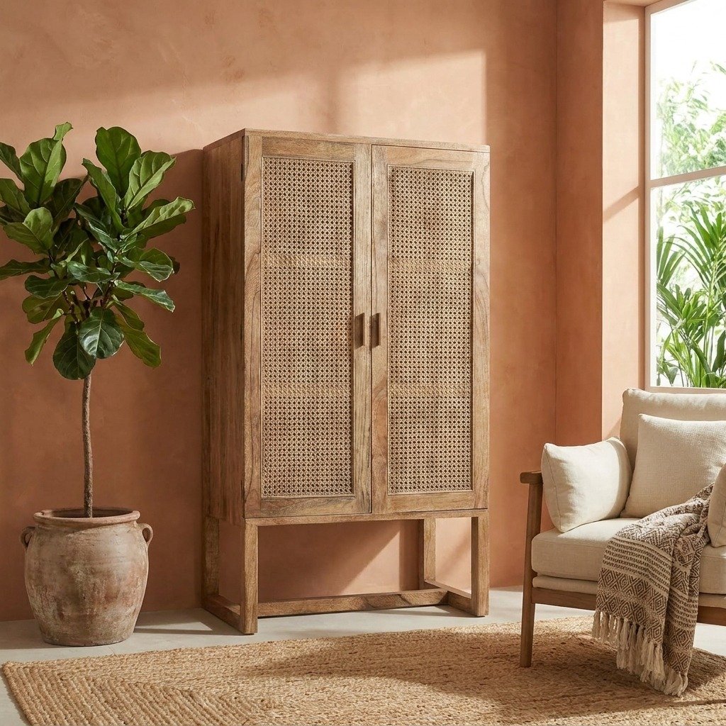 PRITI Small Wooden Cabinet (Solid Wood) PRITI Small Wooden Cabinet (Solid Wood)