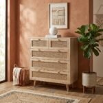 PRITI Rattan Wood Sideboard (Solid Mango wood ) - Image 4