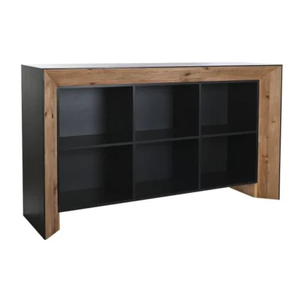 PRITI Large Loft Buffet in Brown and Black Recycled Wood