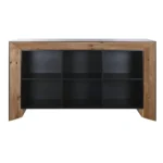 PRITI Large Loft Buffet in Brown and Black Recycled Wood