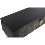 PRITI Console in Black and Gold Wood