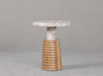 PRITI Carved Side Table