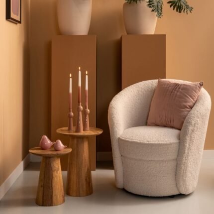 PRITI Wooden Side Table Small