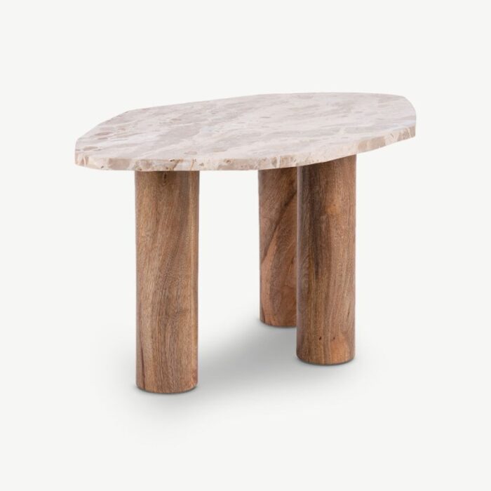 PRITI Coffee Table Marble & Wood