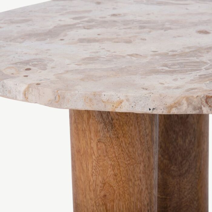 PRITI Coffee Table Marble & Wood