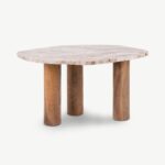 PRITI Coffee Table Marble & Wood