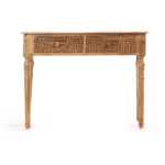 PRITI Console 2 Drawers Solid Wood Curved Patterns