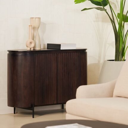 PRITI Sideboard Dark Brown 115 cm