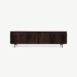 PRITI TV Unit Dark Brown Wood 210 cm