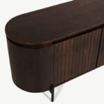 PRITI TV Unit Dark Brown Wood 210 cm