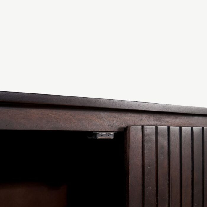 PRITI TV Unit Dark Brown Wood 210 cm