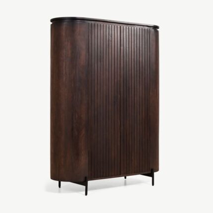 PRITI Wooden Cabinet Dark Brown