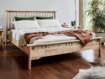 PRITI Hardwood Queen Size Bed Frame | Natural