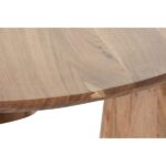 PRITI 3 Legs Round Coffee Table in Natural Wood