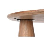 PRITI 3 Legs Round Coffee Table in Natural Wood