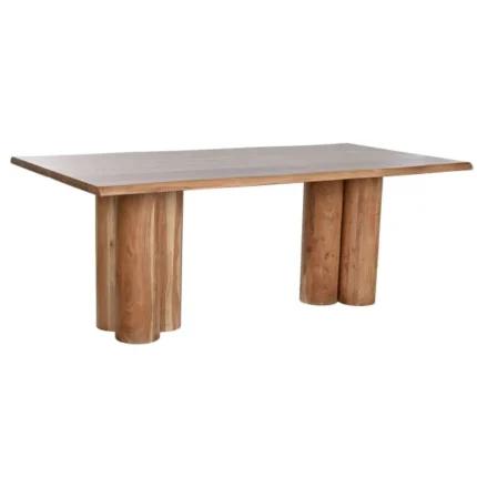 PRITI Modern Dining Table in Natural Wood