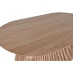 PRITI Oval Brown Wood Dining Table