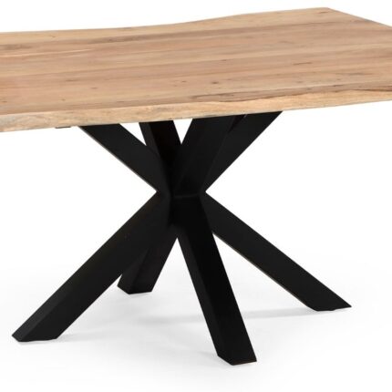 PRITI Square Live Edge Industrial Table
