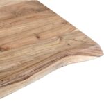 PRITI Square Live Edge Industrial Table