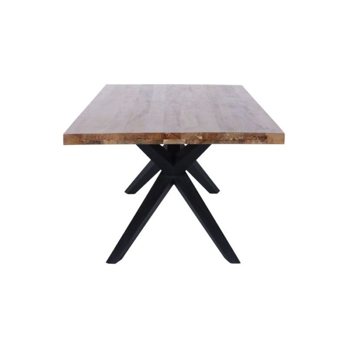 PRITI 200cm Recycled Wood and Metal Table with Tango legs