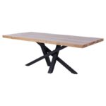 PRITI 200cm Recycled Wood and Metal Table with Mikado Legs