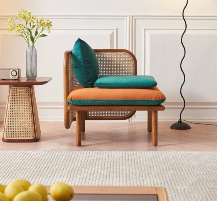 PRITI Japandi Rattan Sofa