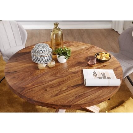 PRITI Round Dining Table With Shuffled Legs