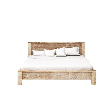 PRITI Wooden King Size Bed