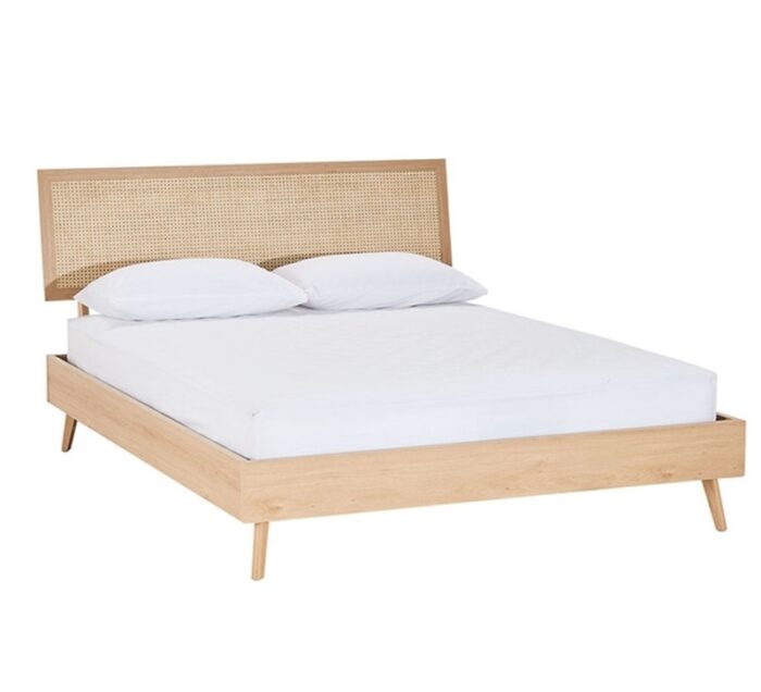 PRITI Cane King Bed