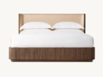 PRITI Brown Wooden Bed