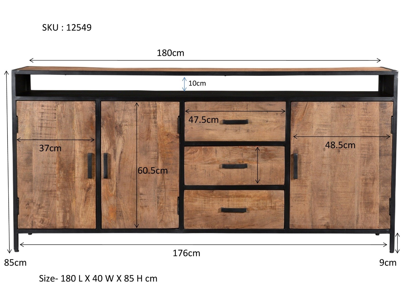 PRITI Sideboard 180 cm PRITI Sideboard 180 cm