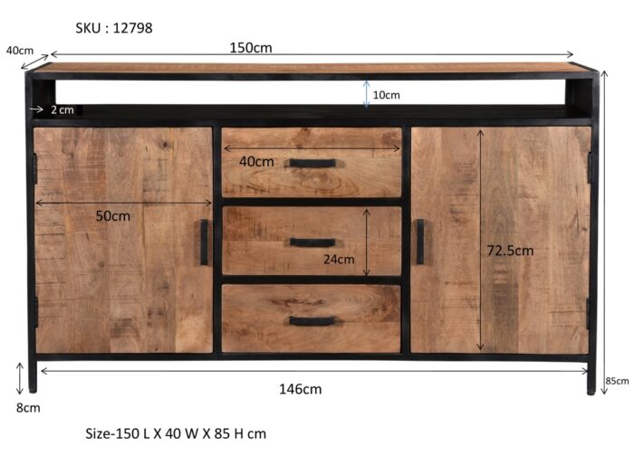 PRITI Sideboard 150 cm