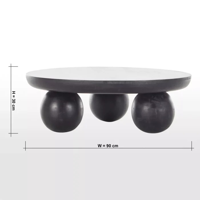 PRITI Wooden Top Coffee Table