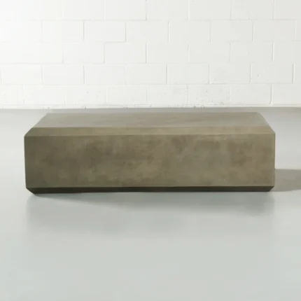 PRITI Grey Concrete Coffee Table Rectangular