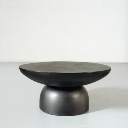 PRITI Black Concrete Coffee Table