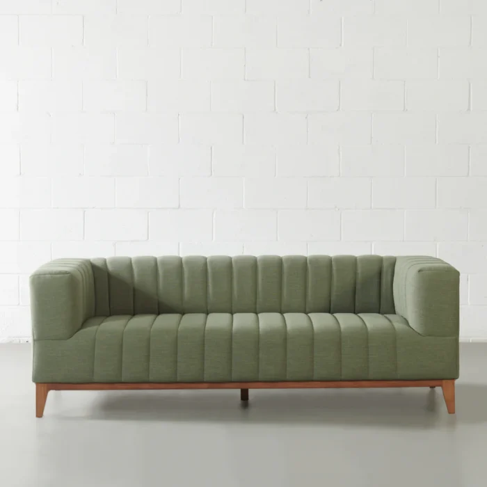 PRITI Green Fabric Sofa