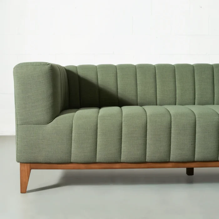 PRITI Green Fabric Sofa