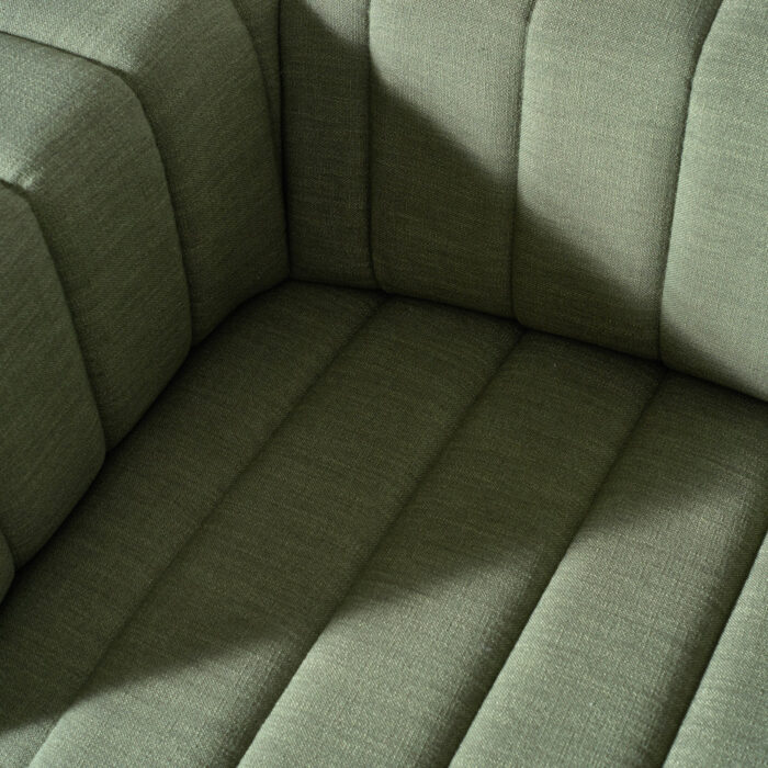 PRITI Green Fabric Sofa