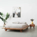 PRITI Solid Wood Platform Bed