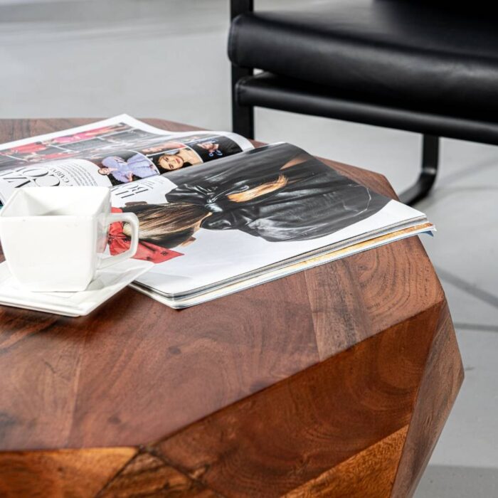 PRITI Wood Diamond Coffee Table