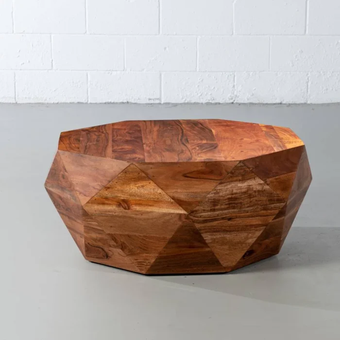 PRITI Wood Diamond Coffee Table