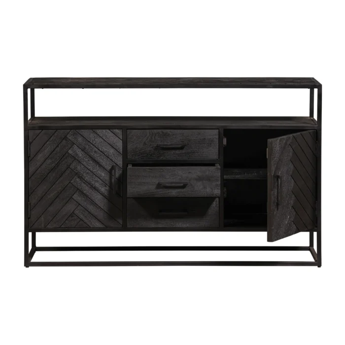 PRITI Dresser Sideboard 145 cm Black