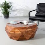 PRITI Wood Diamond Coffee Table