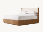 PRITI Brown Wooden Bed