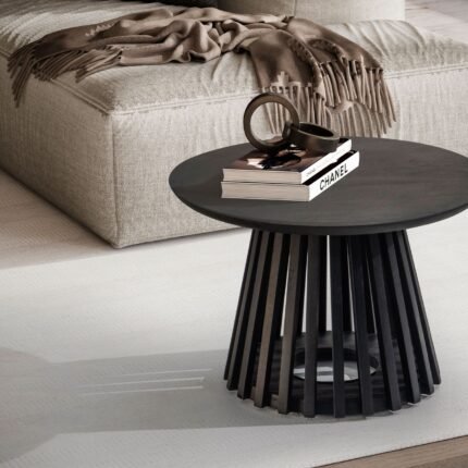 PRITI Coffee Table Black 60 cm