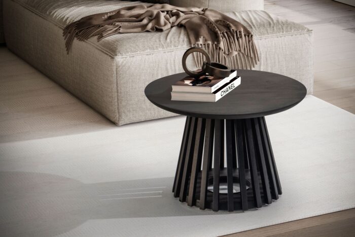 PRITI Coffee Table Black 60 cm