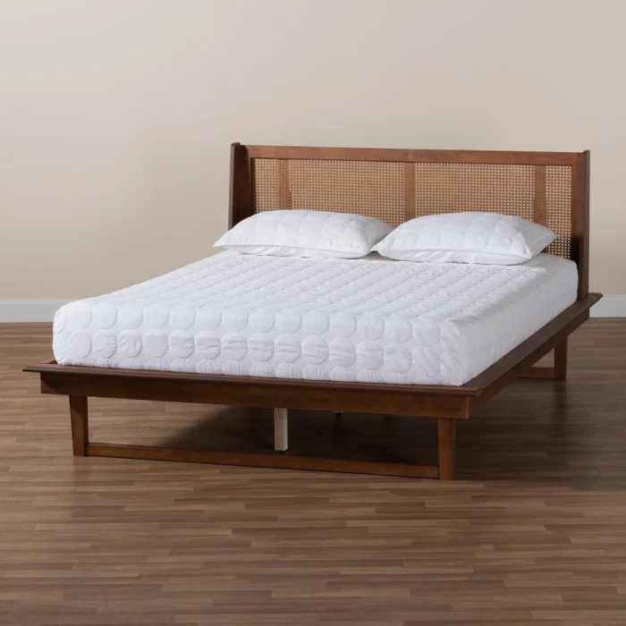 PRITI Mid-Century Modern Platform Bed